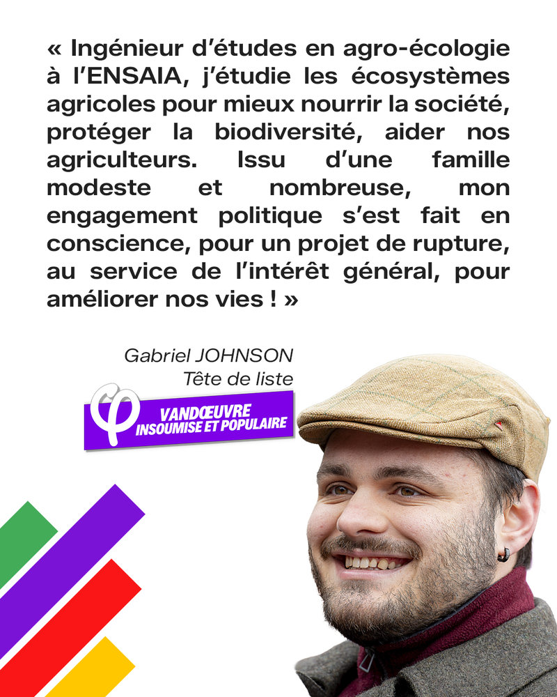 Présentation de Gabriel — Tête de liste